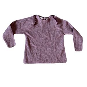 Zara Toddler Long Sleeve Shirt Size 2/3 With Ruffles Purple